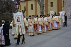 Procesiune cu icoane în Duminica Ortodoxiei la Caransebeș