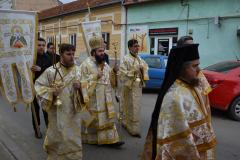 Procesiune cu icoane în Duminica Ortodoxiei la Caransebeș