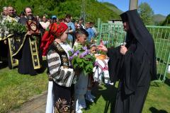 Procesiune în vinerea Floriilor la Ciudanovița