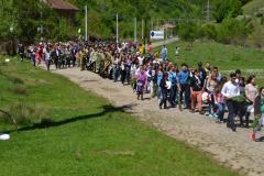 Procesiune în vinerea Floriilor la Ciudanovița