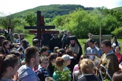 Procesiune în vinerea Floriilor la Ciudanovița