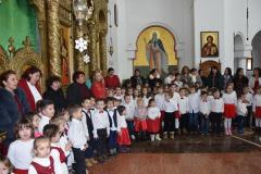 Primii colindători la Catedrala Episcopală din Caransebeș