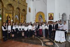 Primii colindători la Catedrala Episcopală din Caransebeș