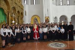 Primii colindători la Catedrala Episcopală din Caransebeș