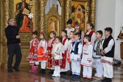 Colindători la Catedrala Episcopală din Caransebeș