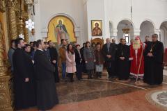 Colindători la Catedrala Episcopală din Caransebeș