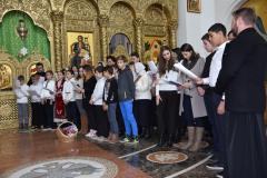 Colindători la Catedrala Episcopală din Caransebeș