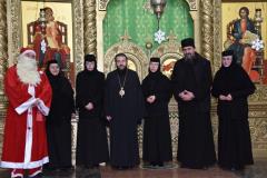 Colindători la Catedrala Episcopală din Caransebeș