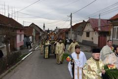 În procesiune de Florii pe străzile Caransebeșului