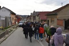 În procesiune de Florii pe străzile Caransebeșului