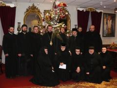 Colindători la reşedinţa episcopală din Caransebeş