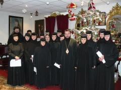 Colindători la reşedinţa episcopală din Caransebeş