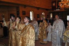 Sfinţirea unei noi troiţe la biserica „Sf. Împăraţi Const