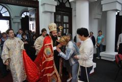 Prima slujire a chiriarhului în noua catedrală episcopală