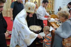 Prima slujire a chiriarhului în noua catedrală episcopală