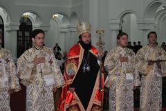 Slujire chiriarhală la catedrala episcopală din Caransebeş