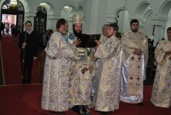 Slujire chiriarhală la catedrala episcopală din Caransebeş