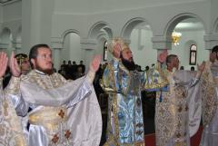 Slujire chiriarhală la catedrala episcopală din Caransebeş