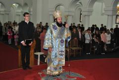 Slujire chiriarhală la catedrala episcopală din Caransebeş