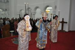 Slujire chiriarhală la catedrala episcopală din Caransebeş