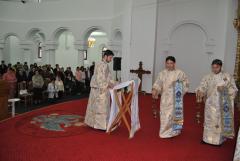 Slujire chiriarhală la catedrala episcopală din Caransebeş