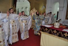 Slujire chiriarhală la catedrala episcopală din Caransebeş