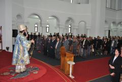 Slujire chiriarhală la catedrala episcopală din Caransebeş