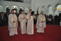 Slujire chiriarhală la catedrala episcopală din Caransebeş