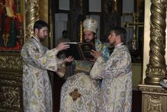 Slujire chiriarhală la catedrala episcopală din Caransebeş