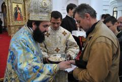 Slujire chiriarhală la catedrala episcopală din Caransebeş