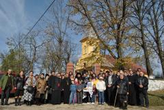 Târnosirea bisericii din parohia Sasca Română