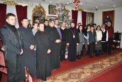 Colindători la reşedinţa episcopală din Caransebeş