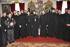 Colindători la reşedinţa episcopală din Caransebeş