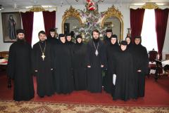 Colindători la reşedinţa episcopală din Caransebeş