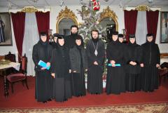 Colindători la reşedinţa episcopală din Caransebeş