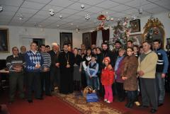 Colindători la reşedinţa episcopală din Caransebeş