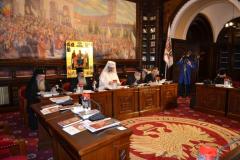 Şedinţă de lucru a Sfântului Sinod la Reşedinţa Patriarhal