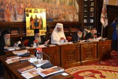 Şedinţă de lucru a Sfântului Sinod la Reşedinţa Patriarhal