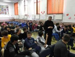 Cateheză în cadrul parteneriatului Biserică-Școală, la Colegiul Naţional „Diaconovici-Tietz” din Reşiţa