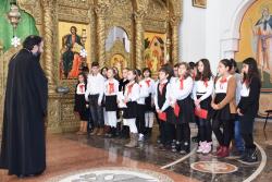 Colindători la Catedrala Episcopală din Caransebeș