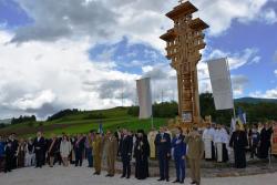 Eroii neamului românesc comemorați la Crucea-monument de la Domașnea