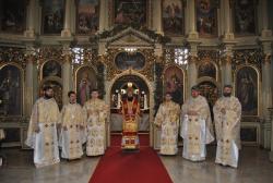 Slujire chiriarhală la catedrala istorică din Caransebeş