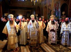 Trei ierarhi au slujit la hramul istoric al catedralei din Miercurea Ciuc