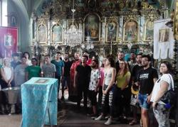 Seară duhovnicească pentru turiştii străini din Milcoveni