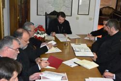 Permanența Consiliului Eparhial a Episcopiei Caransebeșului în ședință de lucru