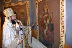 Pictura bisericii din Parohia Sacu a fost sfințită