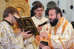 Clerici noi la catedrala episcopală din Caransebeş