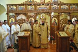 Târnosirea bisericii schitului „Sf. Cuvios Dionisie Exiguul” de la Bucova