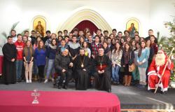 Tineri români şi italieni primiţi de către Preasfinţitul Părinte Lucian