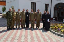 Delegaţie militară la Centrul Eparhial din Caransebeş